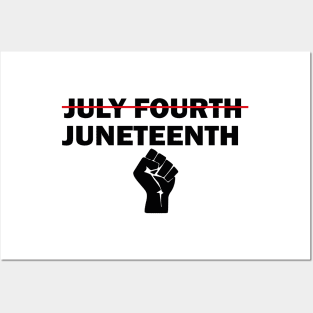 Juneteenth Independent Day Gift, July Fourth Design, African American Freedom Gift Posters and Art